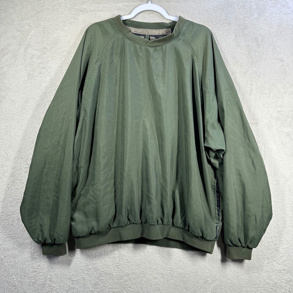 Sunice Windshirt Mens XL Olive Green Golf Pullover Windbreaker Jacket 3663